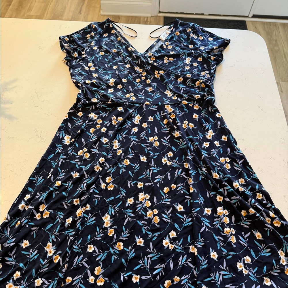 Floral Black Dress